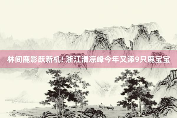 林间鹿影跃新机! 浙江清凉峰今年又添9只鹿宝宝