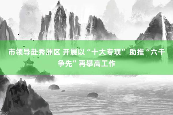 市领导赴秀洲区 开展以“十大专项” 助推“六干争先”再攀高工作