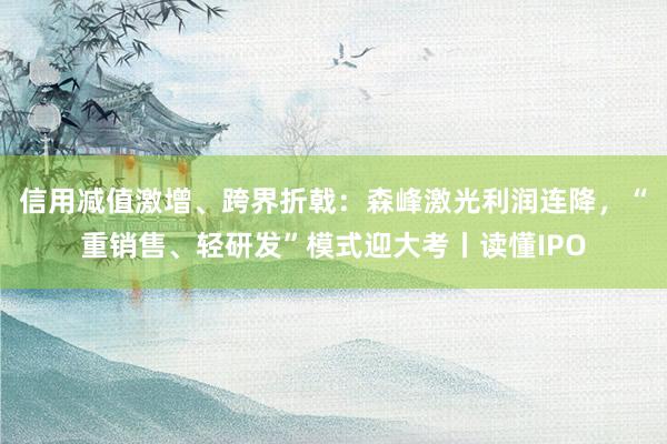 信用减值激增、跨界折戟：森峰激光利润连降，“重销售、轻研发”模式迎大考丨读懂IPO