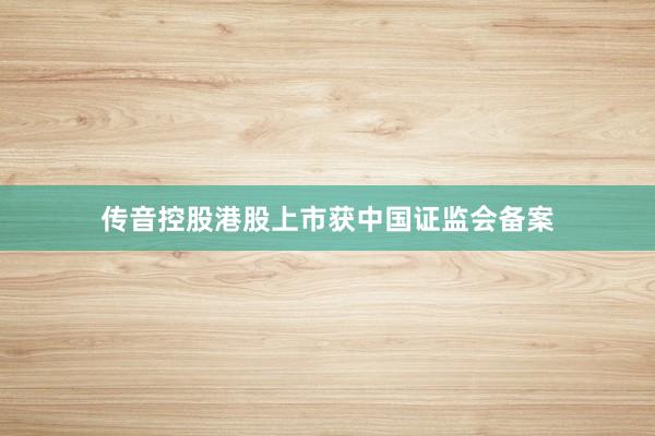 传音控股港股上市获中国证监会备案