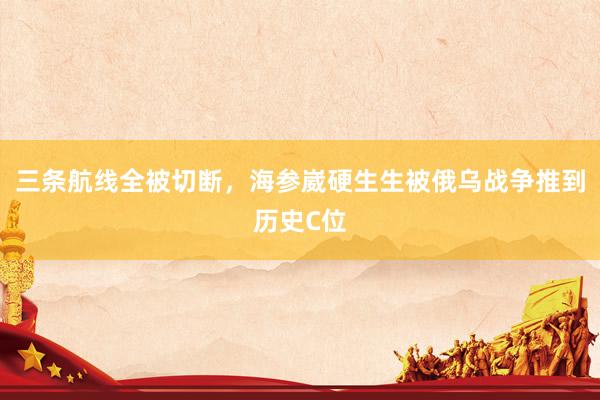 三条航线全被切断，海参崴硬生生被俄乌战争推到历史C位