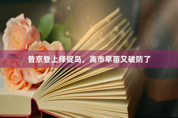 普京登上择捉岛，高市早苗又破防了