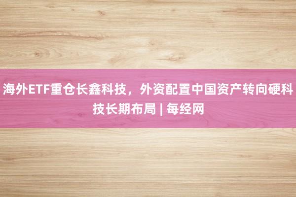 海外ETF重仓长鑫科技，外资配置中国资产转向硬科技长期布局 | 每经网