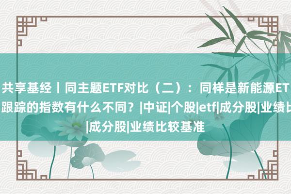共享基经丨同主题ETF对比（二）：同样是新能源ETF，背后跟踪的指数有什么不同？|中证|个股|etf|成分股|业绩比较基准