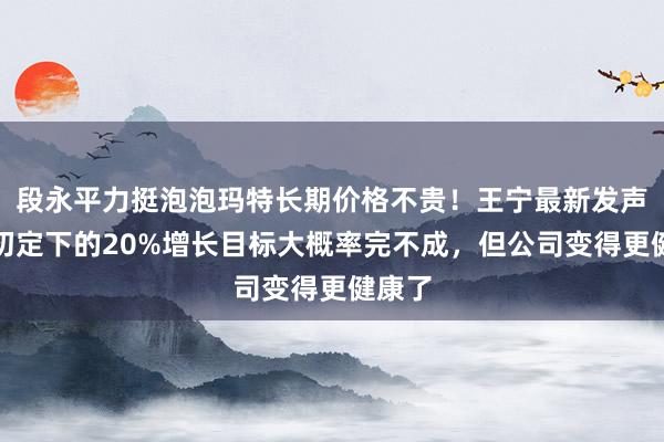 段永平力挺泡泡玛特长期价格不贵！王宁最新发声：年初定下的20%增长目标大概率完不成，但公司变得更健康了
