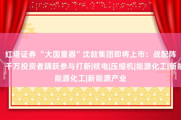 红塔证券 “大国重器”沈鼓集团即将上市：战配阵容豪华，千万投资者踊跃参与打新|核电|压缩机|能源化工|新能源产业